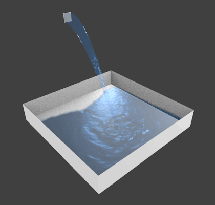 Blender 流体をシュミレーションする方法 1 4 水を注ぐ Blenderの易しい使い方